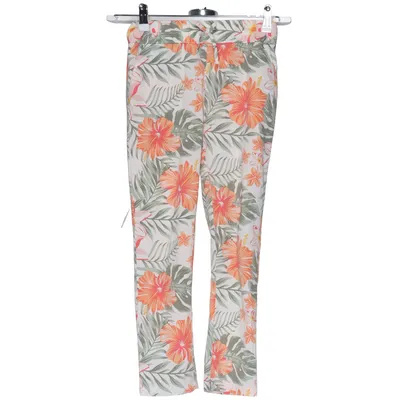 Pants (White, Multicolored) from Basic Needs Elastane, Recycled polyester