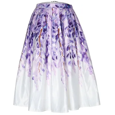 Kjol (Vit, Lila) från Chicwish Polyester