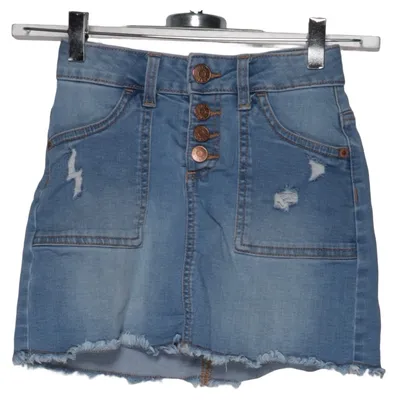 Denim skirt (Blue) from Justice Cotton, Elastane, Polyester, Viscose