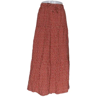 Maxi nederdel (Brun, Hvid) fra Multiblu Viscose