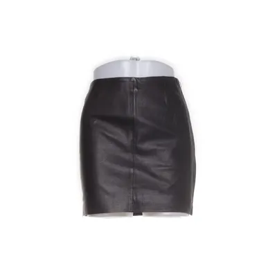 Lædernederdel (Sort) fra Zoul Edition Polyester, Læder