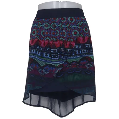 Skirt (Multicolored) from Desigual Elastane, Polyester, Viscose