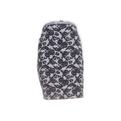 Skirt (White, Blue) from Angelle Milan Viscose, Polyester, Elastane