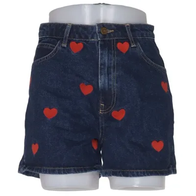 Short en jean (Bleu, Rouge) de Lazy Oaf Coton