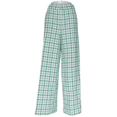 Bukser (Grøn, Hvid) fra Zara Akryl, Bomuld, Polyester