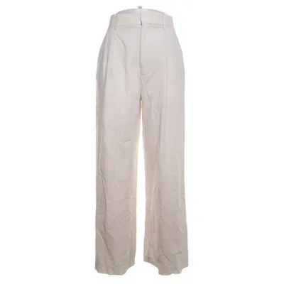 Palazzobukser (Off-white) fra Zara Linned, Viscose, Bomuld