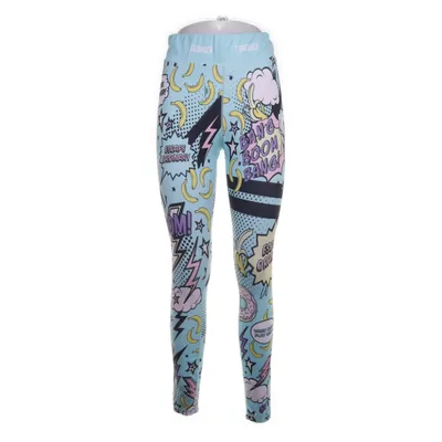Træningsleggings (Blå, Flerfarvet) fra Stronger Elastan, Polyester
