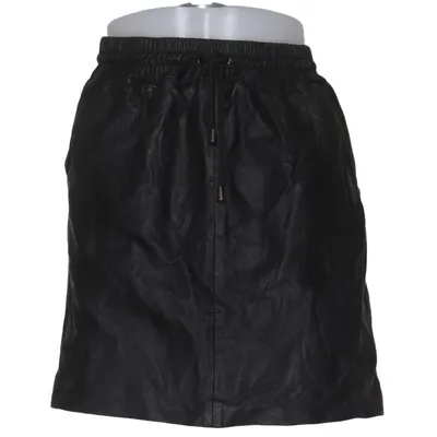 Leren rok (Zwart) van Depeche Leer, Polyester