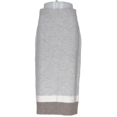 Skirt (Gray, White, Brown) from Massimo Dutti Acrylic, Polyamide, Wool