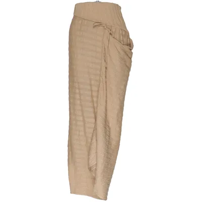 Jupe portefeuille (Beige) de Absolut Coton, Élasthane, Polyamide