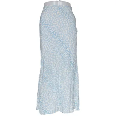 Jupe (Bleu, Blanc) de Rixo Soie