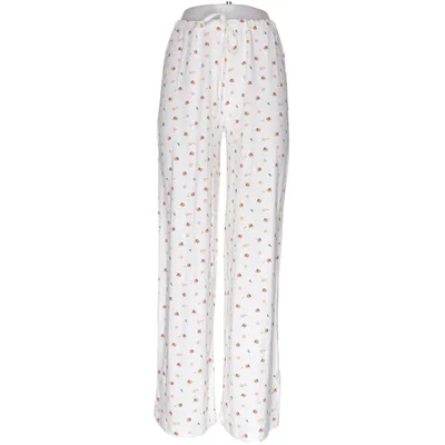 Pajama pants (White, Orange) from Lager 157 Elastane, Viscose