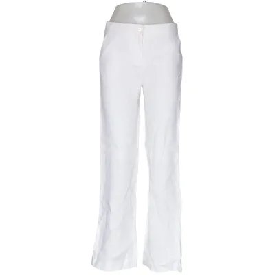 Pantalon (Blanc) de Cavaliere Femme Lin, Viscose