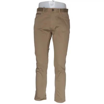 Broek (Beige) van Zara Man Katoen, Elastaan