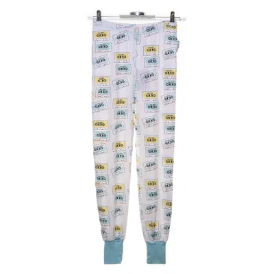 Pyjamasbyxor (Vit, Blå, Gul, Grå) från Geggamoja Bambu, Elastan, Ekologisk bomull