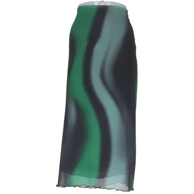Maxi rok (Zwart, Groen, Meerkleurig) van Pacific Republic Pull & Bear Elastaan, Polyester
