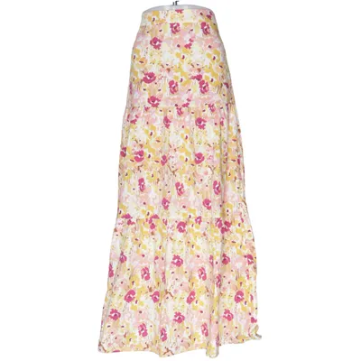 Jupe longue (Multicolore) de Maja Nilsson Lindelöf x Gina Tricot Coton, Élasthane