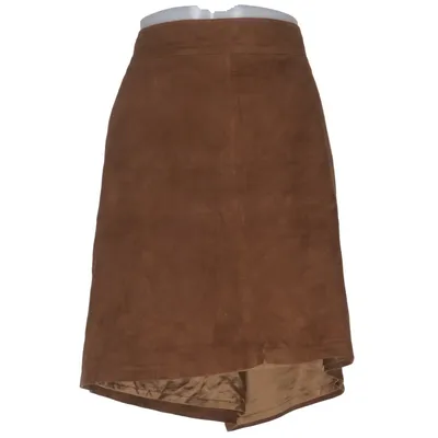 Leather skirt (Brown) from Isabella x Stylein Leather, Polyester