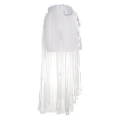 Beach skirt (White) Elastane, Polyester