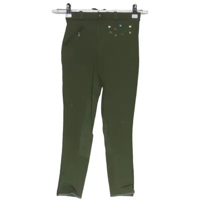 Rijbroek (Groen) van Carat Elastaan, Polyester, Viscose