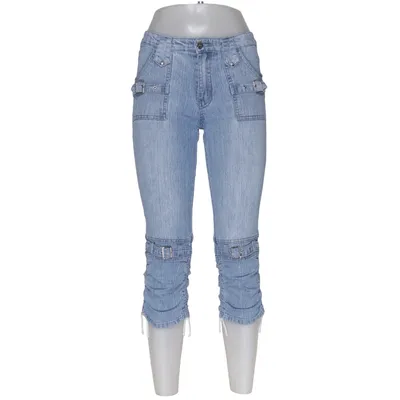 Dreiviertelhose (Y2k Capri Jeans) Baumwolle, Elasthan