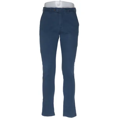Chinos (Blauw) van John Henric Katoen, Elastaan, Polyester