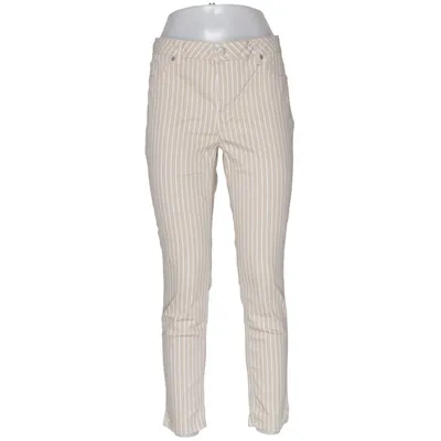 Chinos (Beige, Wit) van Lascana Katoen, Polyester