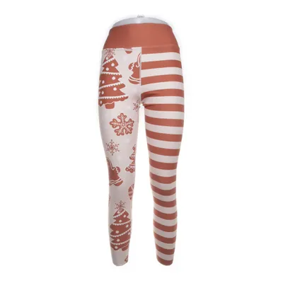 Sports tights (Brown, Beige) from Maya Freya Elastane, Polyester