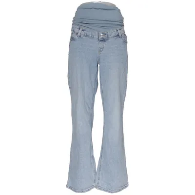 Maternity pants (Blue) from H&M Mama Cotton, Elastane