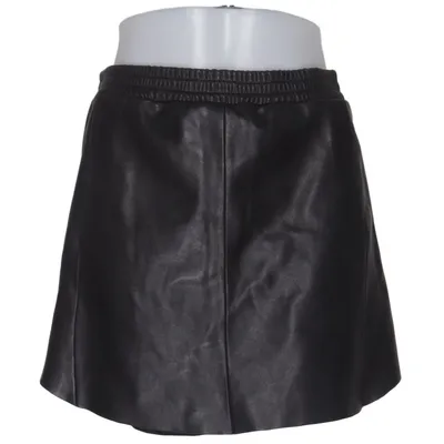 Lederrock (Schwarz) von Fall Winter Spring Summer Leder, Polyester, Viskose