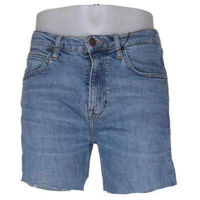 Denim shorts (Blauw) van Lee Katoen, Elastaan