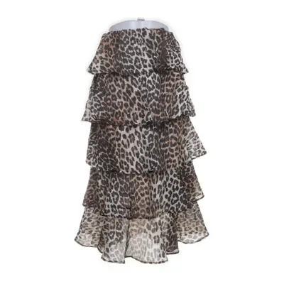 Rok (Bruin, Meerkleurig) van Ganni Polyester, Tencel