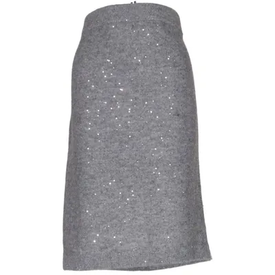 Mammakjol (Grå) från H&M Mama Akryl, Elastan, Metallfiber, Polyester, Ull