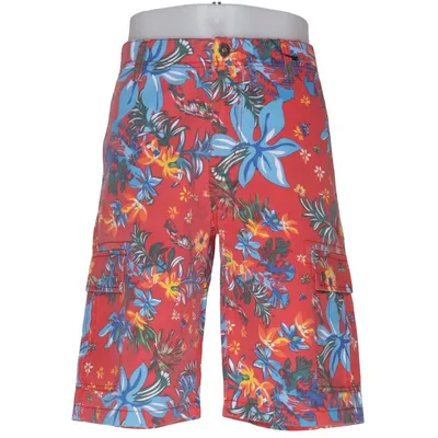 Cargo shorts (Red, Multicolored) from Carbon Cotton, Polyester