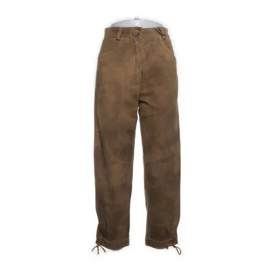 Leather pants (Brown) from Lekra Polyester, Leather