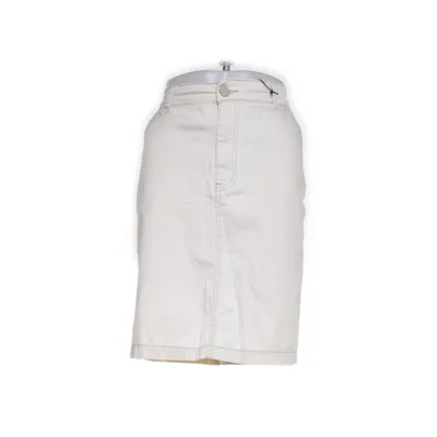 Denim skirt (White) from Miss Natalie Cotton, Elastane