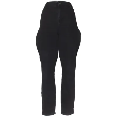 Jeans (Svart) från Zizzi Bomull, Elastan, Polyester, Viskos