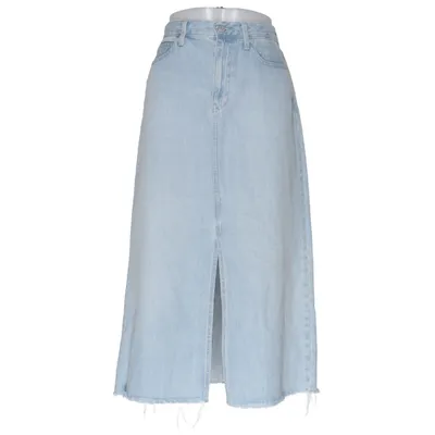 Jupe en jean (Bleu) de Uniqlo Jeans Coton, Polyester