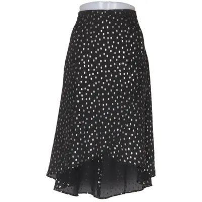 Jupe portefeuille (Noir, Or) de Valerie Polyester