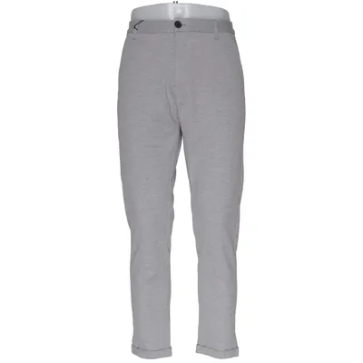 Chinos (Gray) from Lindbergh White Elastane, Polyester, Viscose
