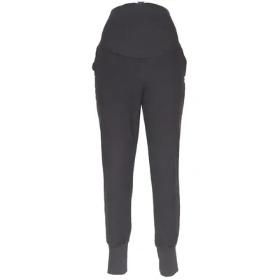 Pantalon maternité (Gris) de H&M Mama Coton, Élasthane, Polyester