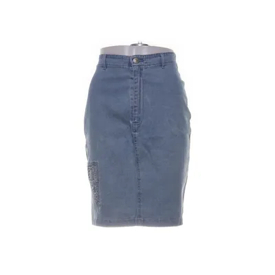 Denim skirt (Blue) from Lafei Nier Cotton, Elastane