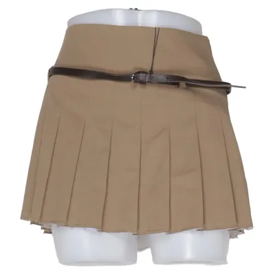 Nederdel (Beige, Brun) fra Zara Bomuld, Elastan
