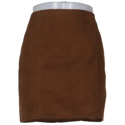 Skirt (Brown) from H&M Polyester, Faux suede