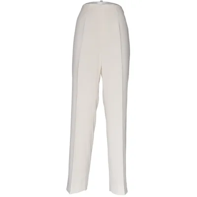 Jakkesætsbukser (Hvid) fra Kasper Acetat, Elastan, Polyester