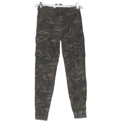Pantalon cargo (Vert) de D.M.D by Denim Day Coton, Élasthane