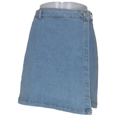Jupe portefeuille (Bleu) de Dobber Coton, Élasthane