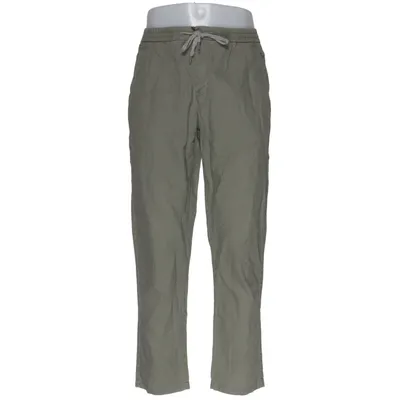 Broek (Groen) van Lindbergh White Katoen, Linnen