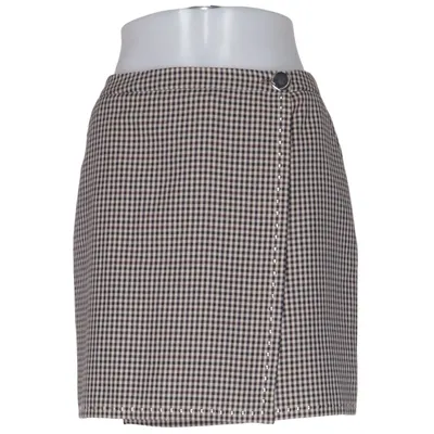 Jupe (Beige, Noir) de The Kooples Acétate, Polyester, Viscose