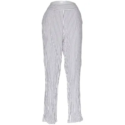 Broek (Wit, Blauw) van Takko Fashion Linnen, Viscose